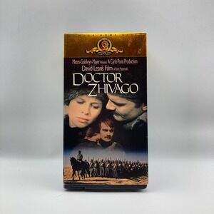 Doctor Zhivago VHS 1988 MGM UA Home Video David Lean Omar Sharif Julie Christie
